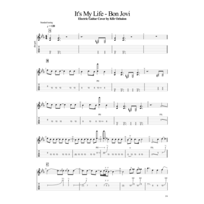 Табы Kfir Ochaion - Bon Jovi - It´s My Life - Electric