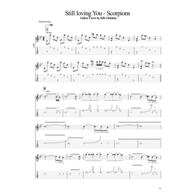 Табы Kfir Ochaion - Scorpions - Still loving You