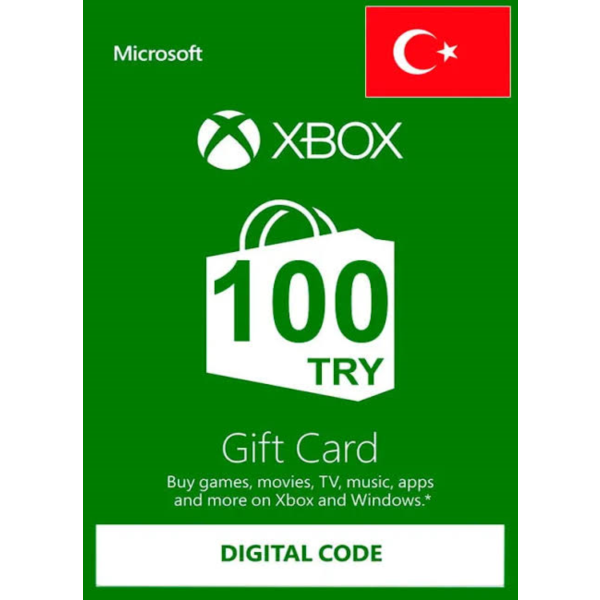 Xbox live Подарочная карта 100 TL (ТУРЦИЯ)