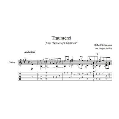 Traumerei (Грёзы) Роберт Шуман на гитаре