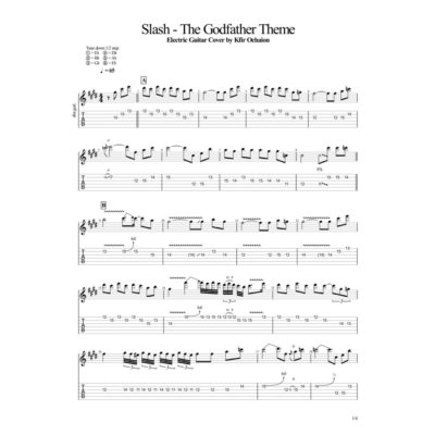 Табы Kfir Ochaion - Slash - The Godfather Theme Electr