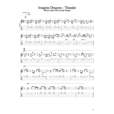 Табы Kfir Ochaion - Imagine Dragons - Thunder