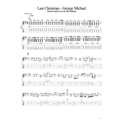 Табы Kfir Ochaion - George Michael - Last Christmas
