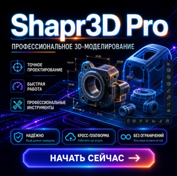 К вашему аккаунту добавлена ​​6-месячная бесплатная пробная версия Shapr3D Pro.