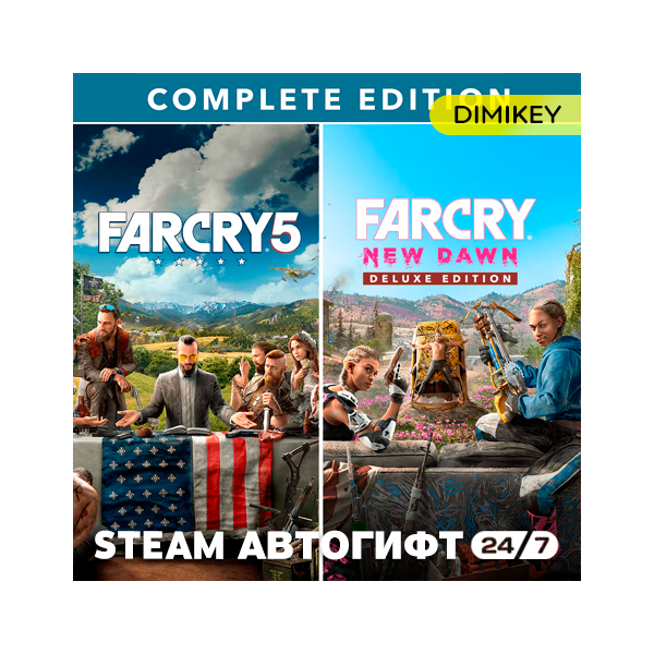 Far Cry 5 + Far Cry New Dawn Deluxe Edition Bundle Автогифт RU/KZ/UA/CIS