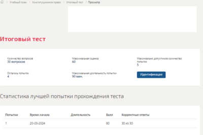 Конституционное право.Итоговый тест Синергия/МТИ 2024г.