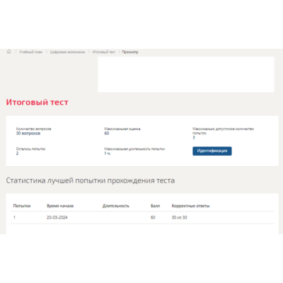 Цифровая экономика.Итоговый тест Синергия/МТИ 2024г