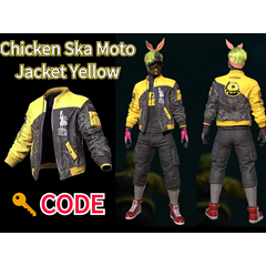 🔑PUBG SKIN 🐾Chicken Ska Moto Jacket Yellow