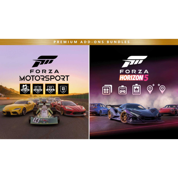 FORZA MOTORSPORT AND HORIZON 5 PREMIUM ADD-ONS XBOX
