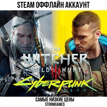 💎Cyberpunk 2077 + Witcher 3 + 40 gms💎 | OFFLINE Steam