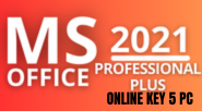 Microsoft Office Pro Plus 2021 5 PC Online CD KEY