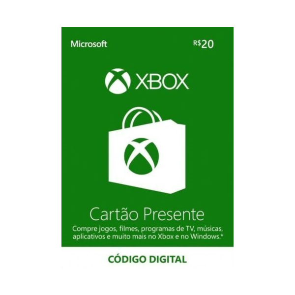 Xbox Live Gift Card Карта оплаты 20 BRL Бразилия
