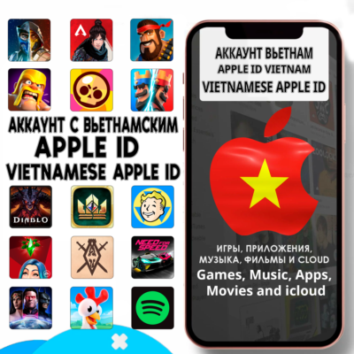 APPLE ID ЛИЧНЫЙ ВЬЕТНАМ ВЬЕТНАМСКИЙ ios AppStore iPhone
