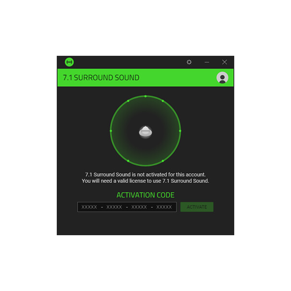 Код/Ключ активации Razer 7.1 Surround sound