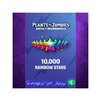 ☀️Plants vs. Zombies Battle for Neighborville – 7500 +2500 Bonus Rainbow Stars XBOX D