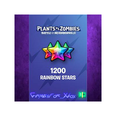☀️Plants vs. Zombies Battle for Neighborville – 1000 +200 Bonus Rainbow Stars XBOX DL