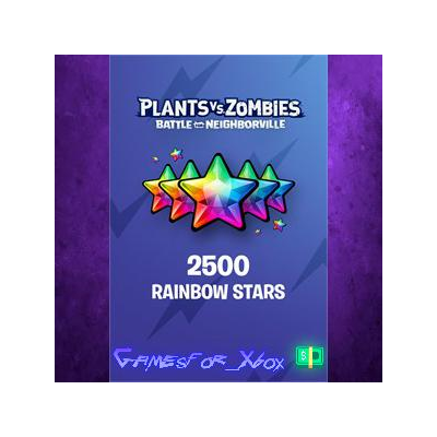 ☀️Plants vs. Zombies Battle for Neighborville – 2000 +500 Bonus Rainbow Stars XBOX DL