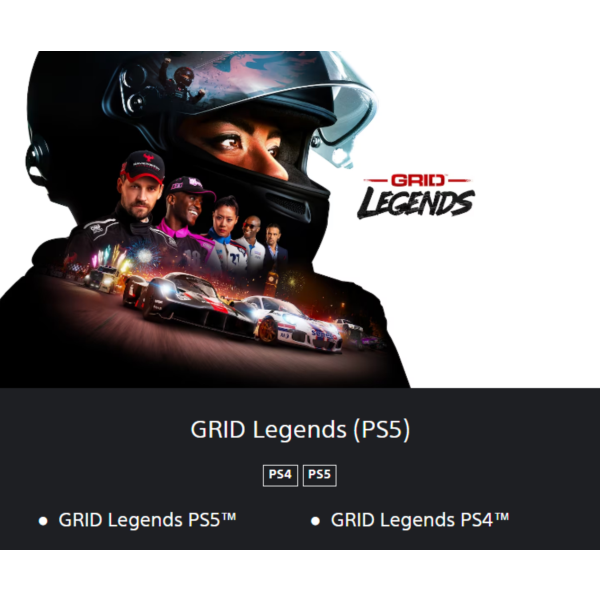 GRID Legends PS4 / PS5 TR