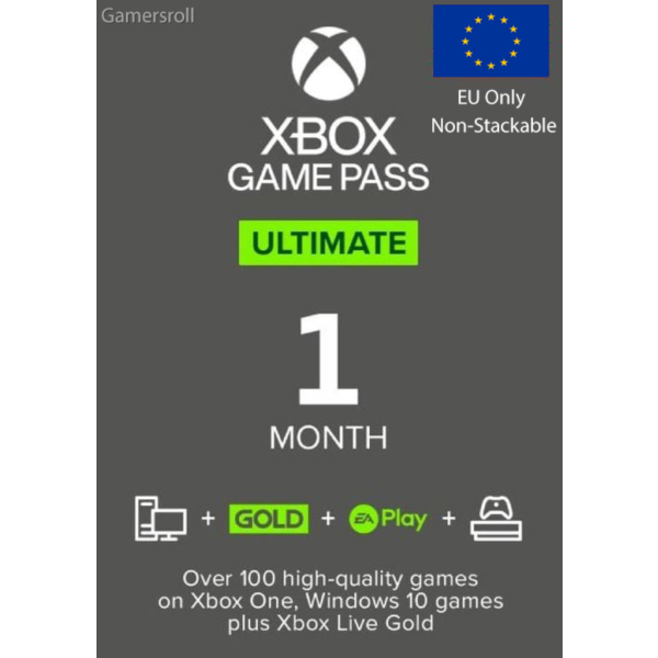 Xbox Game Pass Ultimate 1 месяц Евросоюз Game Core & EA