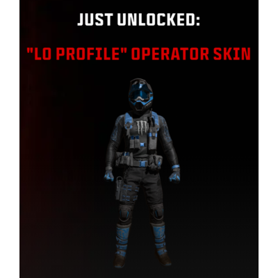 🔑Blue MONSTER ENERGY |MW3|Скин оператора «LO PROFILE»
