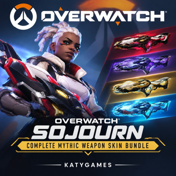 Overwatch ⭐ Sojourn Complete Mythic Weapon Skin Bundle⭐ Xbox/PC/PS