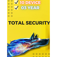 Bitdefender Total Security 10 устройств, ключ на 3 года