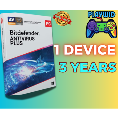 BitDefender Antivirus Plus 1 ПК, ключ на 3 года