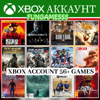 Red Dead Redemption 2 + 56 ИГР Xbox Аккаунт (12 мес)❤️‍🔥