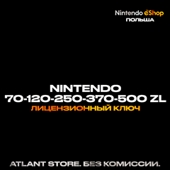 📀Карта оплаты Nintendo eShop на 70-120-250-370-500 zł