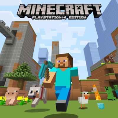 Набор пластиковых текстур Minecraft PS4 ПСН PLAYSTATION