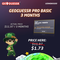 ✅GeoGuessr Pro Basic | 3 Months Subscription ⭐