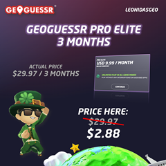 ✅GeoGuessr Pro Elite | 3 Months Subscription ⭐⭐⭐