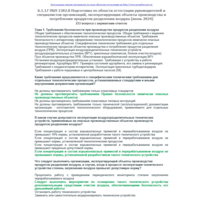 Б.1.17 ПБ ПБ 1382.8 (июнь 2024)