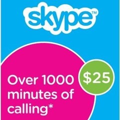 ⭐️Skype Ваучер 25$ USD (Global)