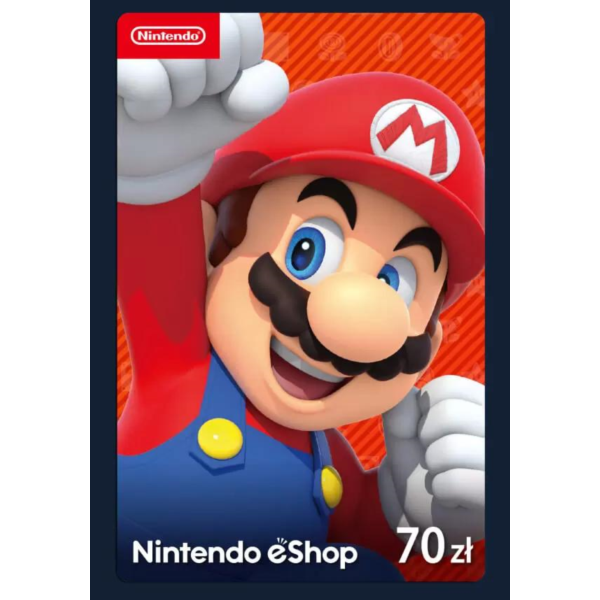 Nintendo eShop Card 70zl КЛЮЧ Nintendo Site Poland