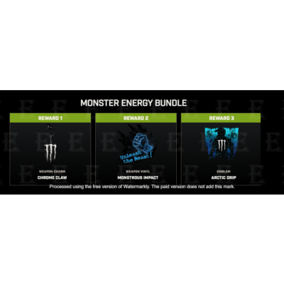 MONSTER BUNDLE - Weapon Charm | Calling Card | Emblem | Activision