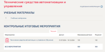 Технические средства автоматизации и управления.Тест