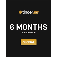 Tinder Gold - 6 Month 🔥Promo Code🔥 (GLOBAL) 🚀AUTO🚀