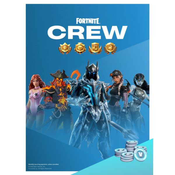 CREW 6 Месяц (Отряд=Боевой пропуск +1000 V-Bucks