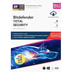 Bitdefender Полная безопасность 1 Устройства 1 год Лице