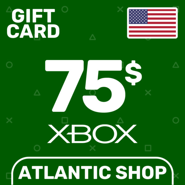 ⭐ Карта Пополнения Xbox 75$ (USD) США