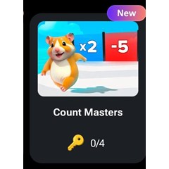 🐹🔑 Count Masters | КОДЫ НА КЛЮЧИ ДЛЯ HAMSTER KOMBAT