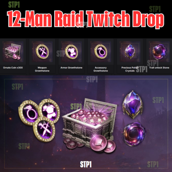 Throne and Liberty 6 items 12-Man Raid Twitch Drop