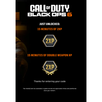 ⚡2XP / 2WXP⚡60 min⚡COD 6⚡GLOBAL