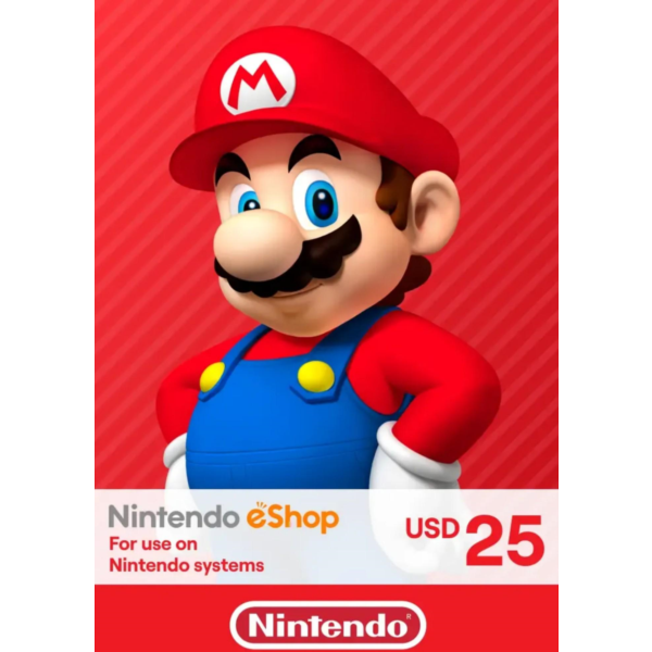 КАРТА ОПЛАТЫ NINTENDO ESHOP — 25 USD [USA]
