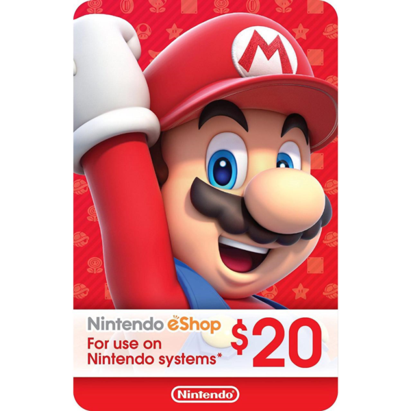 КАРТА ОПЛАТЫ NINTENDO ESHOP — 20 USD [USA]
