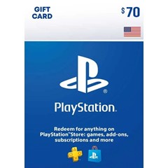 🎁 PSN USA карта пополнения на 70$ USD (USA) 🔥