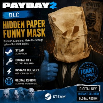 PAYDAY 2 Hidden paper funny Mask DLC (Steam, global)