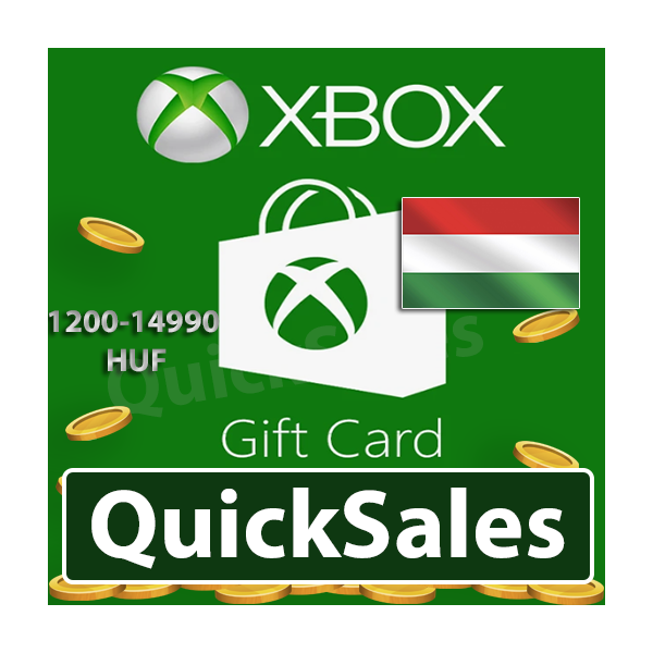 АВТО XBOX LIVE GIFT CARD ВЕНГРИЯ 1200-14990 HUF
