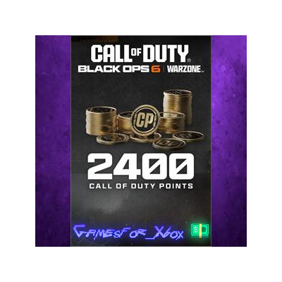 ☀️2,400 Black Ops 6 or Call of Duty Warzone Points XBOX DLC